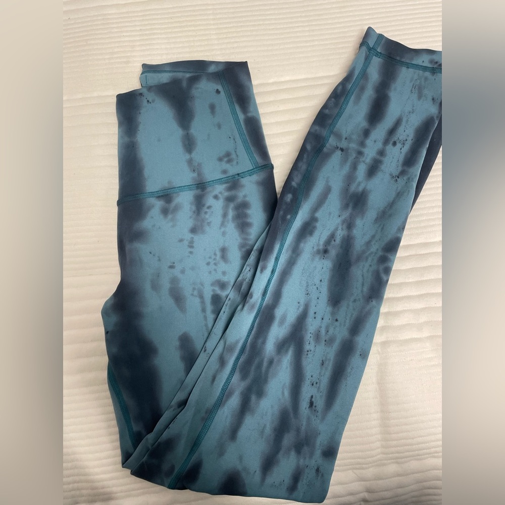Lululemon Winder Under Train Tie Dye Leggings - Size 2